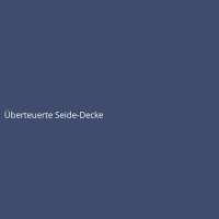 Überteuerte Seide-Decke