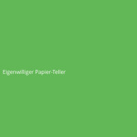 Eigenwilliger Papier-Teller