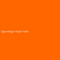 Eigenwilliger Papier-Teller